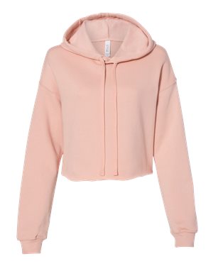 7502 women's cropped fleece hoodie