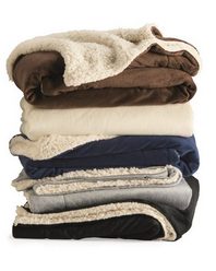 Liberty Bags 8712 Alpine Fleece Micro Mink Sherpa Blanket
