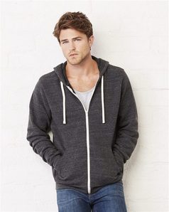 Bella + Canvas 3909 Unisex Triblend Sponge Fleece Full-Zip Sweatshirt