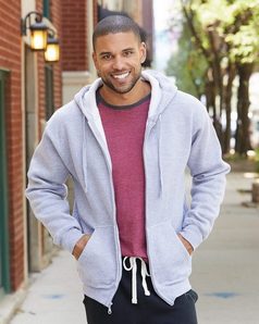 J. America 8821 Premium Full-Zip Hooded Sweatshirt