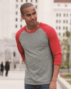 Jerzees 601RR Dri-Power Active Triblend Baseball Raglan T-Shirt